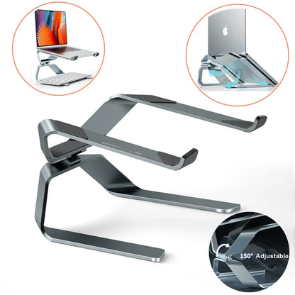 Laptop Stand Adjustable Aluminum Alloy Notebook Tablet Stand up to 17.3 Inch Laptop Portable Fold Holder Cooling Bracket Support
