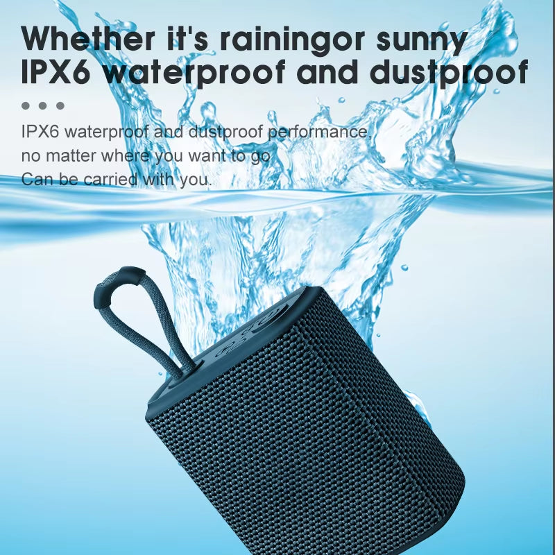 EBS-300 5W Mini Portable Bluetooth Speaker Fabric Mesh TF Card Music Box IPX6 Waterproof for Phone PC Taplet Palyer